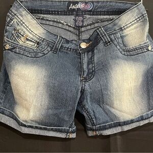 Angel Women's Faded Blue Jean Shorts